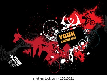 Vector illustration of abstract style background