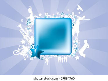 Vector illustration of abstract style background