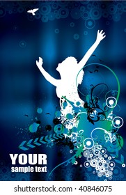 Vector illustration of abstract style background