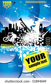 Vector illustration of abstract style background