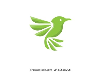 vector illustration of abstract style bird logo