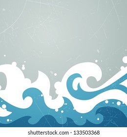 Vector Illustration of an Abstract Summer Background