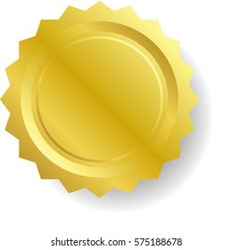 Vector Illustration of Abstract Sun Isolated On White Background Icon 
