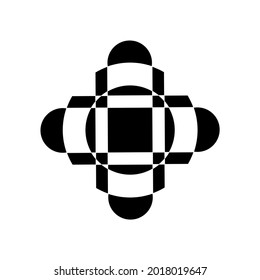 vector illustration of abstract symbol on white background
