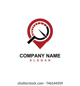 Vector Illustration : Abstract symbol of speed logo design