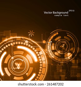 Vector illustration of abstract technology background