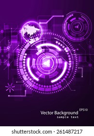 Vector illustration of abstract technology background