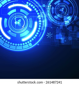 Vector illustration of abstract technology background