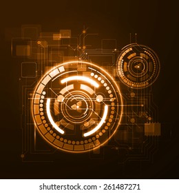 Vector illustration of abstract technology background