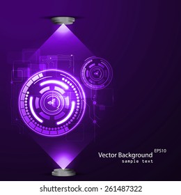 Vector illustration of abstract technology background