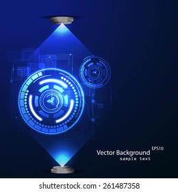 Vector illustration of abstract technology background