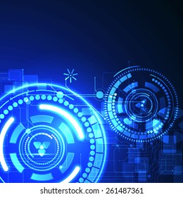 Vector illustration of abstract technology background