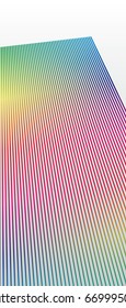 Vector illustration of abstract technology. Colorful perspective plane.