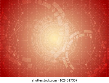 vector Illustration .Abstract  technology modern background design.