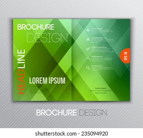 Vector illustration Abstract template brochure design with color  geometric background