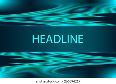 Vector illustration Abstract template brochure design with blue geometric background