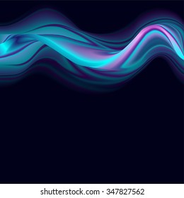 Vector illustration Abstract template brochure design with blue geometric background