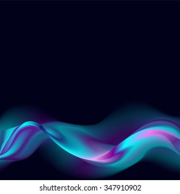 Vector illustration Abstract template brochure design with blue geometric background