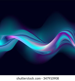 Vector illustration Abstract template brochure design with blue geometric background
