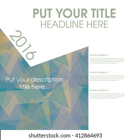 Vector illustration Abstract template brochure design