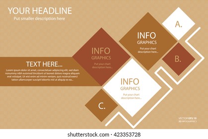 Vector illustration abstract template brochure design