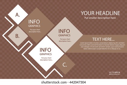 Vector illustration abstract template brochure design