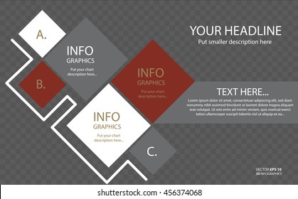 Vector illustration abstract template brochure design
