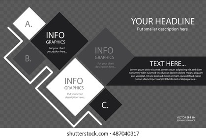 Vector illustration abstract template brochure design