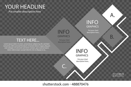 Vector illustration abstract template brochure design