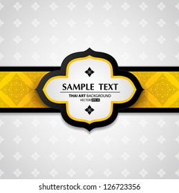 Vector illustration abstract Thai art Background, Thai art pattern