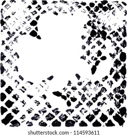 Vector illustration of abstract tile hand drawn image.