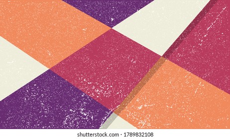 vector illustration of Abstract tile warm color retro background template