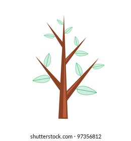 Vector illustration of abstract tree