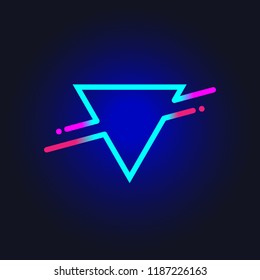 Vector illustration. Abstract trendy shape triangle