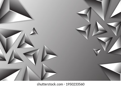 Vektorgrafik des abstrakten Dreieckshintergrunds. Polygonale Geometrische Dreiecke. Ideal für Hintergründe für die Titelseite von Magazinen, Banner, Poster, Wallpaper.