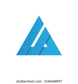 vector illustration of an abstract triangle logo design.