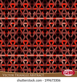 Vector illustration of abstract triangles based seamless pattern.