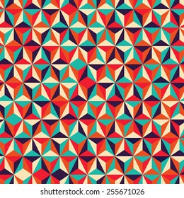 Vector illustration of abstract triangular geometric seamless pattern