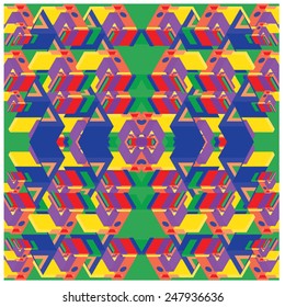vector illustration abstract tribal background pattern