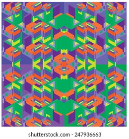 vector illustration abstract tribal background pattern