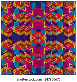 vector illustration abstract tribal background pattern