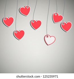 Vector Illustration of an Abstract Valentines Background