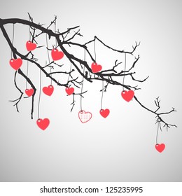 Vector Illustration of an Abstract Valentines Background