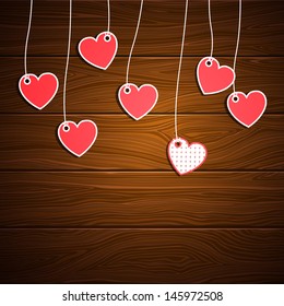 Vector Illustration of an Abstract Valentines Background