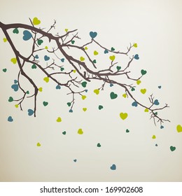 Vector Illustration of an Abstract Valentines Background