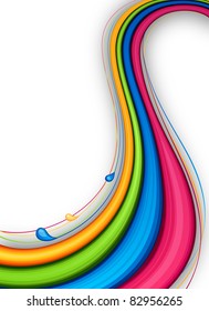 Vector illustration of abstract vibrant background.