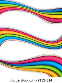 Vector illustration of abstract vibrant banners.