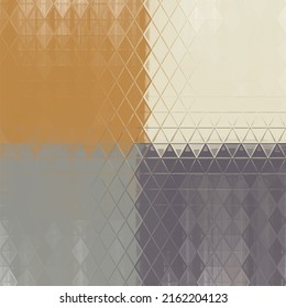Vector Illustration of abstract vitrage background. Decorative stained glass pattern for design poster, cover, flyer and brochure.