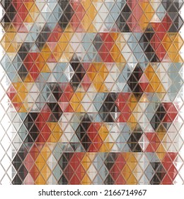 Ilustración vectorial del fondo de la vitrina abstracta. Patrón decorativo de vidrio manchado para póster de diseño, cubierta, volante y folleto.