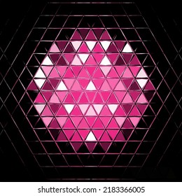 Vector Illustration of abstract vitrage background. Decorative stained glass pattern for design poster, cover, flyer and brochure.